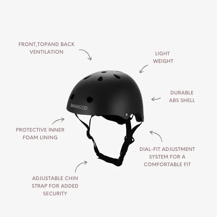 BANWOOD HELMET - MATTE BLACK (50-54 cm)