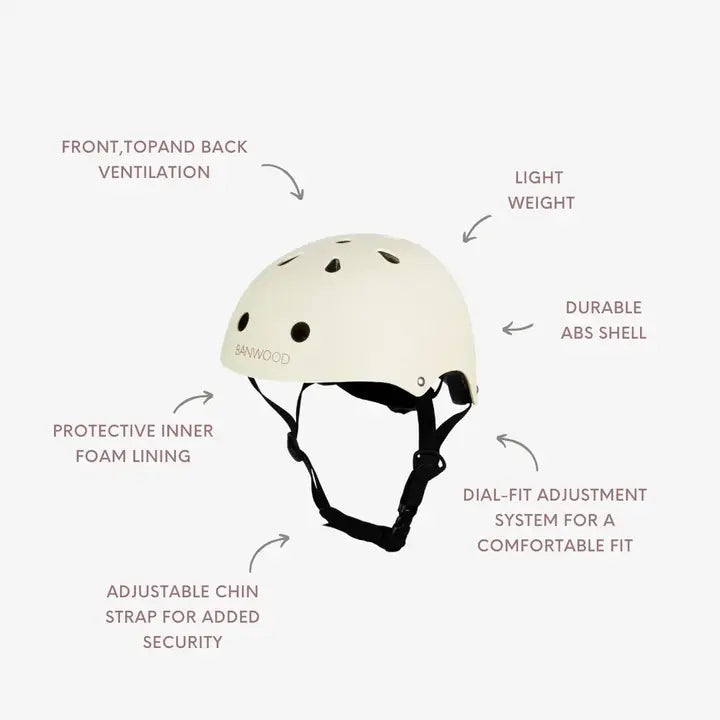 BANWOOD HELMET - MATTE CREAM (50-54 cm)