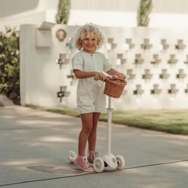 BANWOOD 3-WHEEL SCOOTER VINTAGE - WHITE