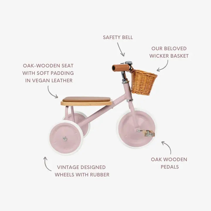 BANWOOD TRIKE VINTAGE - DUSTYPINK