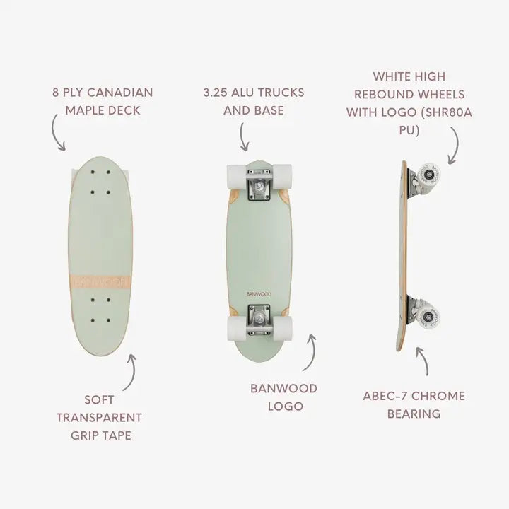 BANWOOD SKATEBOARD - PALE MINT