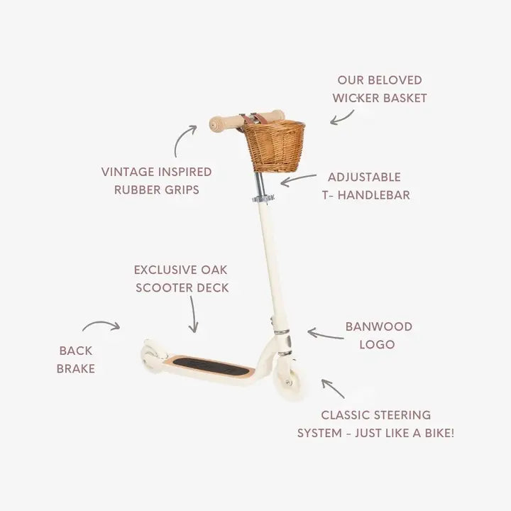 BANWOOD MAXI SCOOTER VINTAGE - CREAM