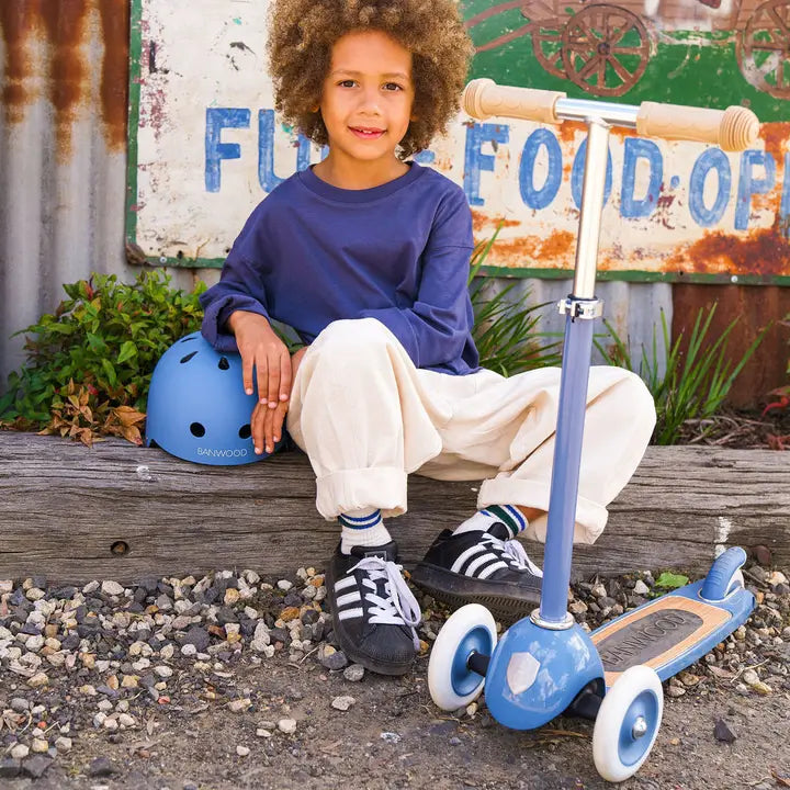 BANWOOD 3-WHEEL SCOOTER VINTAGE - BLUE